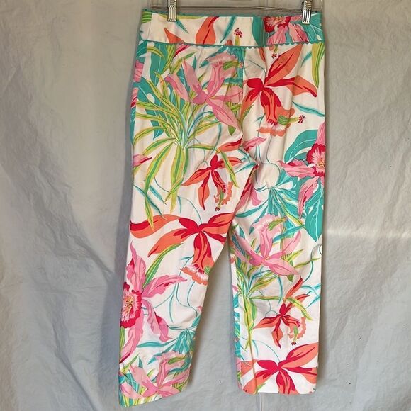 JADE Melody Tam ladies floral capri pants size 8 - Picture 6 of 9
